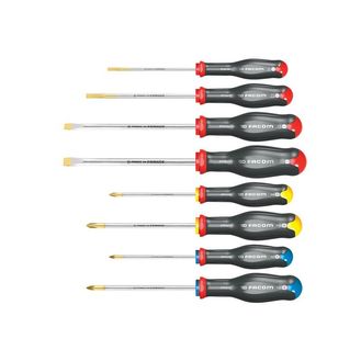 Facom Protwist® Screwdriver Set, 8 Piece