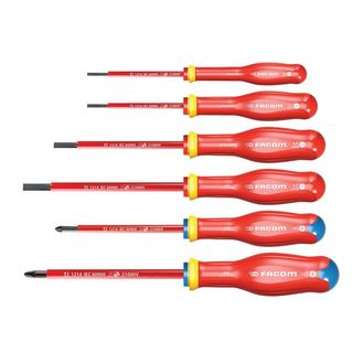 Facom Protwist® VDE Screwdriver Set, 6 Piece