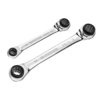 Facom Quatro Ratcheting Spanner Set, 2 Piece