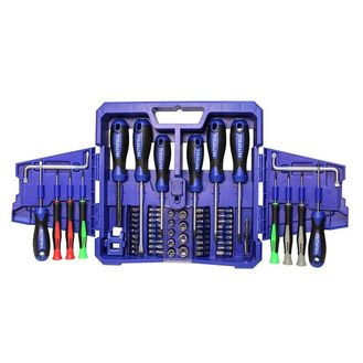 Faithfull Fold Out Screwdriver &amp; Bit Set, 63 Piece
