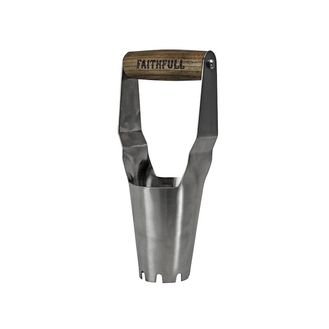 Faithfull Prestige Stainless Steel Bulb Planter Ash Handle