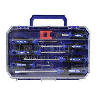 Faithfull Soft Grip Screwdriver Set, 8 Piece