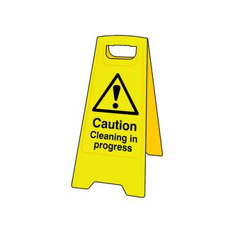 Scan Caution Cleaning In Progress - Heavy Duty 'A' Board
