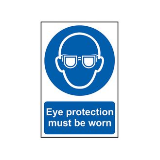 Scan Eye Protection Must Be Worn - PVC Sign 200 x 300mm