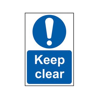 Scan Keep Clear - PVC Sign 200 x 300mm