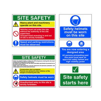 Scan PVC Construction Site Pack (5 signs)