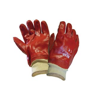 Scan PVC Knitwrist Gloves - L (Size 9)