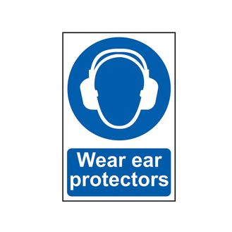 Scan Wear Ear Protectors - PVC Sign 200 x 300mm