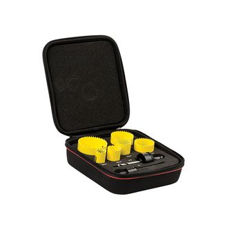 Starrett KFC06023 Fast Cut Bi-Metal General Purpose Holesaw Kit, 8 Piece