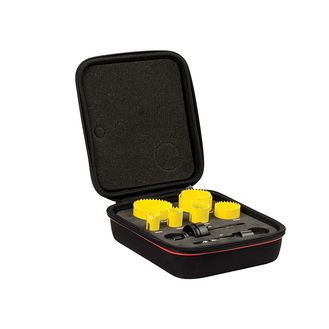 Starrett KFC07021 Fast Cut Bi-Metal Plumber's Holesaw Kit, 9 Piece