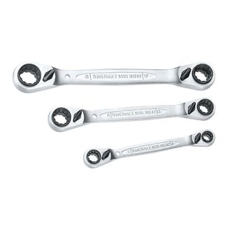 Teng Multi Ratchet Ring Spanner Set of 3 8-19mm