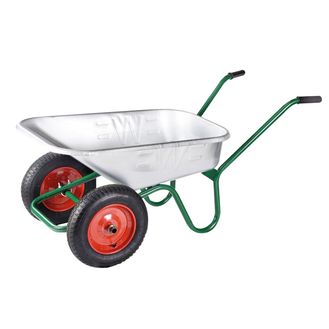 Walsall 90L Galvanised Windsor Twin Wheelbarrow