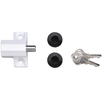 Yale Locks P114 Patio Door Lock White Finish Visi-pack