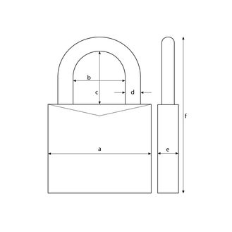 ABUS Mechanical 90RK Series TITALIUM™ Padlock