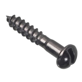 ForgeFix Wood Screws, Slotted, RH, Black