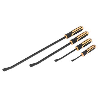 Sealey S01138 Angled Prybar Set with Hammer Cap 4pc