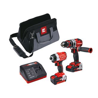 Einhell Power X-Change Brushless Twin Pack 18V 1 x 2.0Ah &amp; 1 x 4.0Ah Li-ion