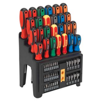 Sealey S01152 Screwdriver, Bit &amp; Nut Driver Set 61pc