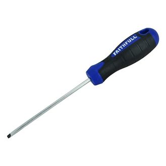 Faithfull Soft Grip Screwdriver, Parallel Slotted