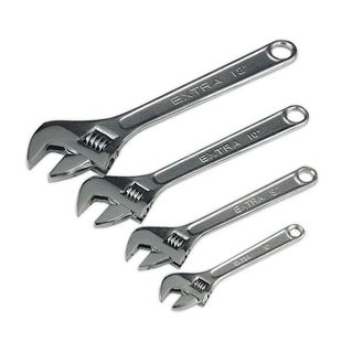 Sealey S0449 Adjustable Wrench Set 4pc 150, 200, 250 &amp; 300mm