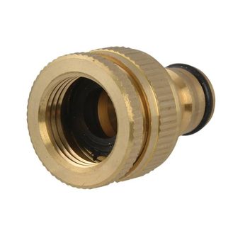 Faithfull Brass Dual Tap Connector 12.5-19mm (1/2 - 3/4in)