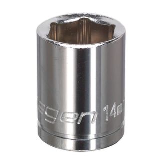 Sealey S0581 WallDrive&amp;reg; Socket 14mm 3/8"Sq Drive