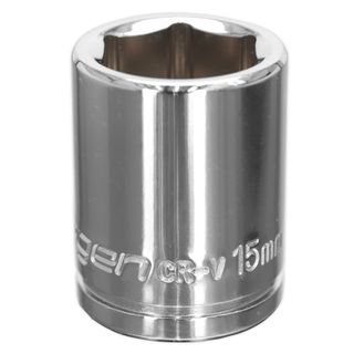 Sealey S0582 WallDrive&amp;reg; Socket 15mm 3/8"Sq Drive