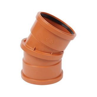 Polypipe UG494 0-30 Degrees Adjustable Double Socket Bend