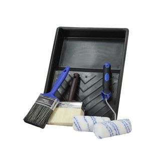 Faithfull Wood Care Paint Brush &amp; Roller Kit, 6 Piece