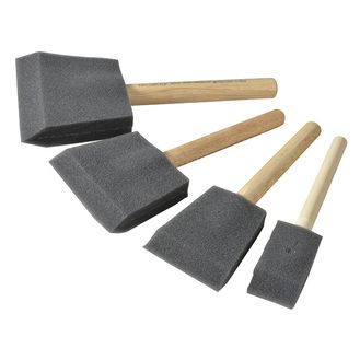 Rustins Foam Brush Set, 4 Piece