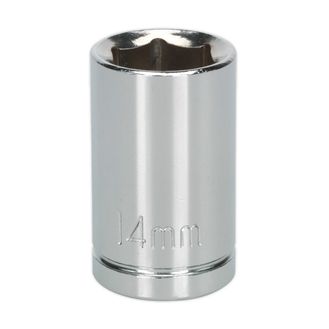 Sealey S0652 WallDrive&amp;reg; Socket 14mm 1/2"Sq Drive