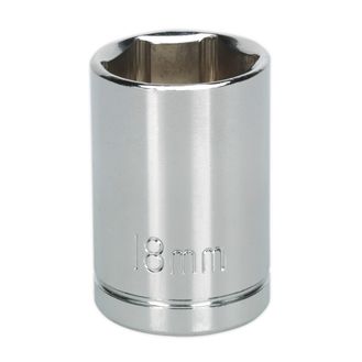 Sealey S0656 WallDrive&amp;reg; Socket 18mm 1/2"Sq Drive