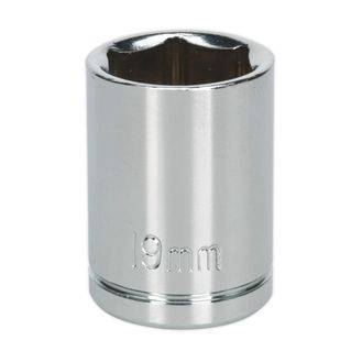 Sealey S0657 WallDrive&amp;reg; Socket 19mm 1/2"Sq Drive