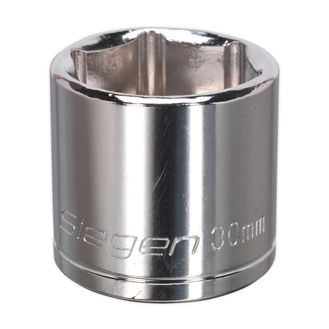 Sealey S0664 WallDrive&amp;reg; Socket 30mm 1/2"Sq Drive