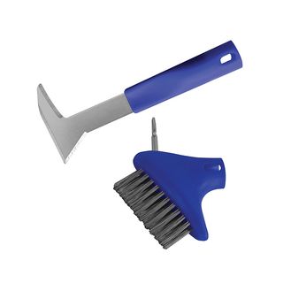 Faithfull Auto-Lock Patio Steel Brush &amp; Weeder