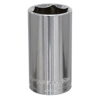 Sealey S0682 WallDrive&amp;reg; Socket 30mm Deep 1/2"Sq Drive