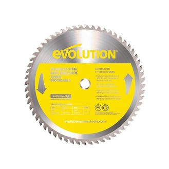 Evolution Stainless Steel Cutting Chop Saw Blade 355 x 25.4mm x 90T