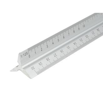 Faithfull Aluminium Triangle Scale Rule 300mm