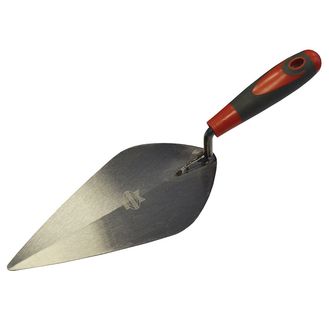 Faithfull London Pattern Brick Trowel Soft Grip Handle 10in