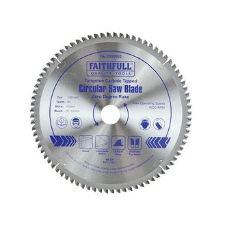 Faithfull Professional Zero Degree TCT Circular Saw Blade