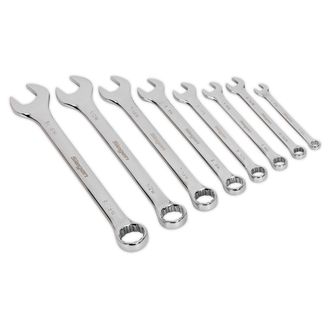 Sealey S0870 Combination Spanner Set 8pc Whitworth