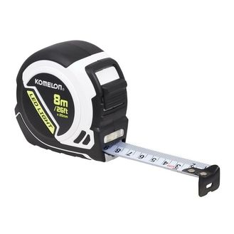 Komelon LED LIGHT Tape Measure 8m/26ft (Width 25mm)