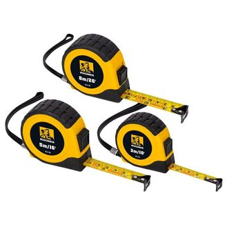Roughneck E-Z Read® Tape Measure Set, 3 Piece
