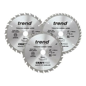 Trend CraftPro Cordless Saw Blade Triple Pack