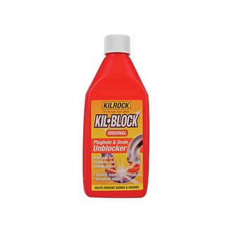 Kilrock Kil-Block Original Plughole &amp; Drain Unblocker 500ml