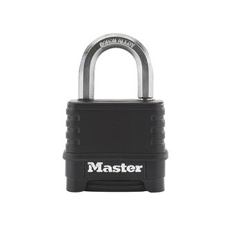 Master Lock Excell™ 4-Digit Black Finish Combination 50mm Padlock