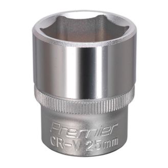 Sealey S1225 WallDrive&amp;reg; Socket 25mm 1/2"Sq Drive