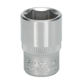 Sealey S1412 WallDrive&amp;reg; Socket 12mm 1/4"Sq Drive