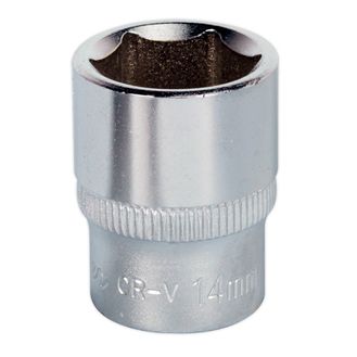 Sealey S1414 WallDrive&amp;reg; Socket 14mm 1/4"Sq Drive