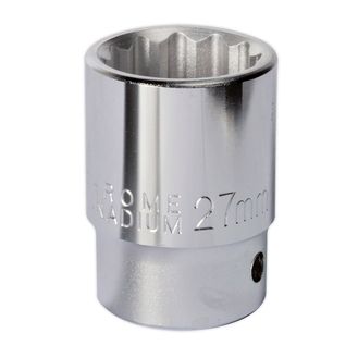 Sealey S34/27 WallDrive&amp;reg; Socket 27mm 3/4"Sq Drive